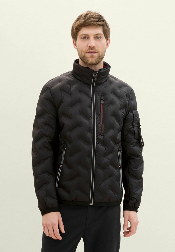 TOM TAILOR Hybridjacke mit dünner Kapuze - Light jacket - black