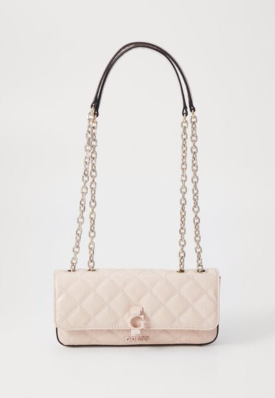 Guess BESSEY CONVERTIBLE XBODY FLAP - Handbag - sand