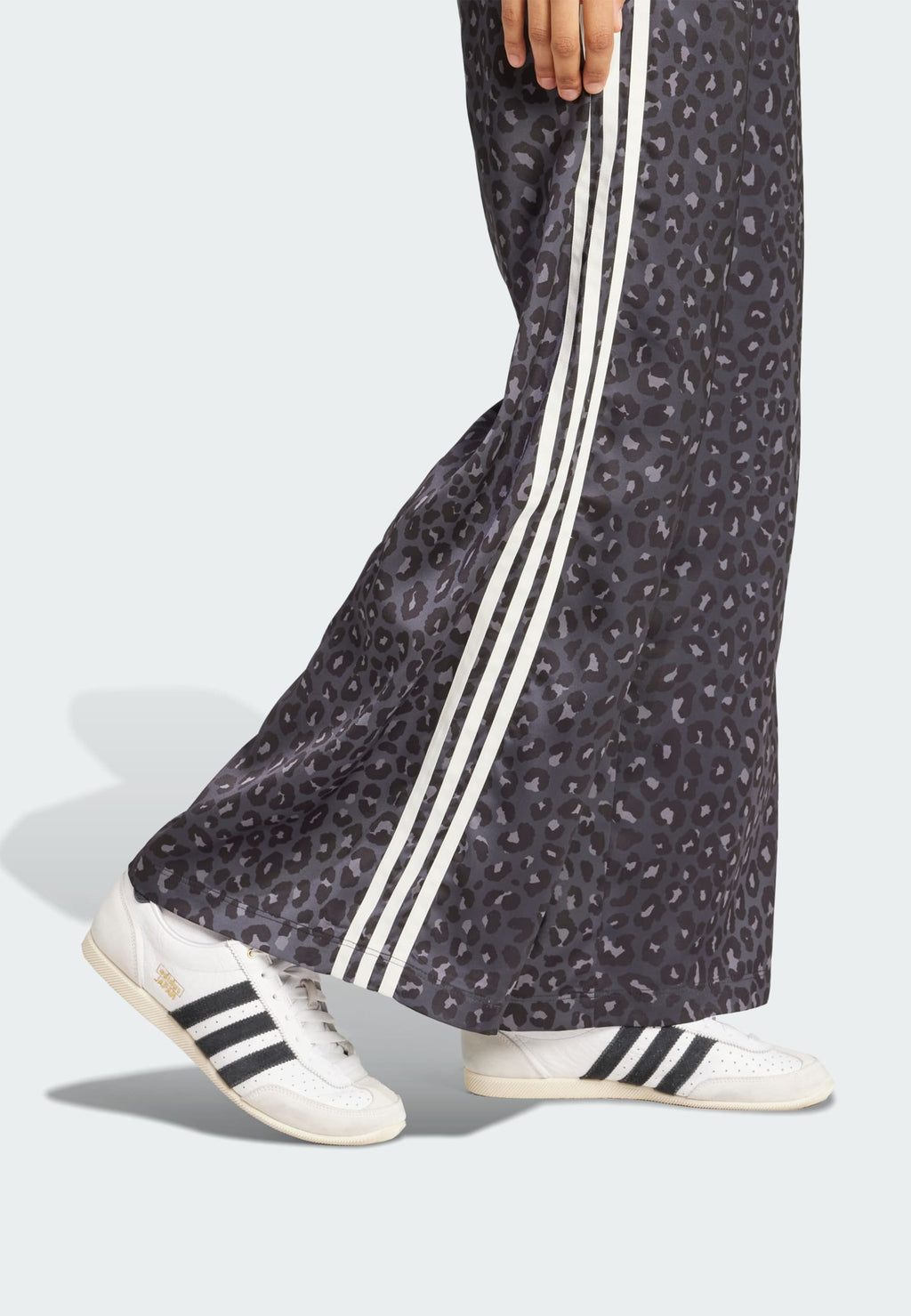adidas Originals WIDE LEG LEO PRINT SATIN PANTS