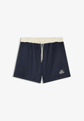 Bershka SHORT WITH PATCH - BERMUDA SHORTS - Tracksuit bottoms - royal blue