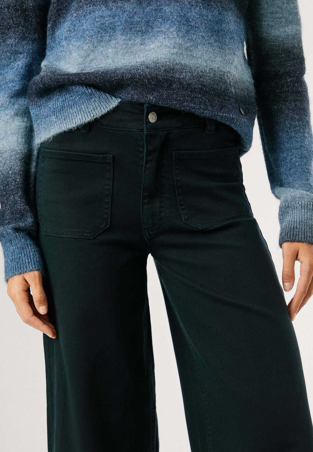 Pepe Jeans HIGH RISE WIDE CROP TANIA POCKET