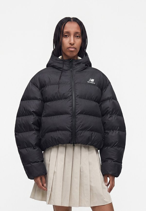 New Balance BOSTON PUFFER JACKET - Winter jacket - black