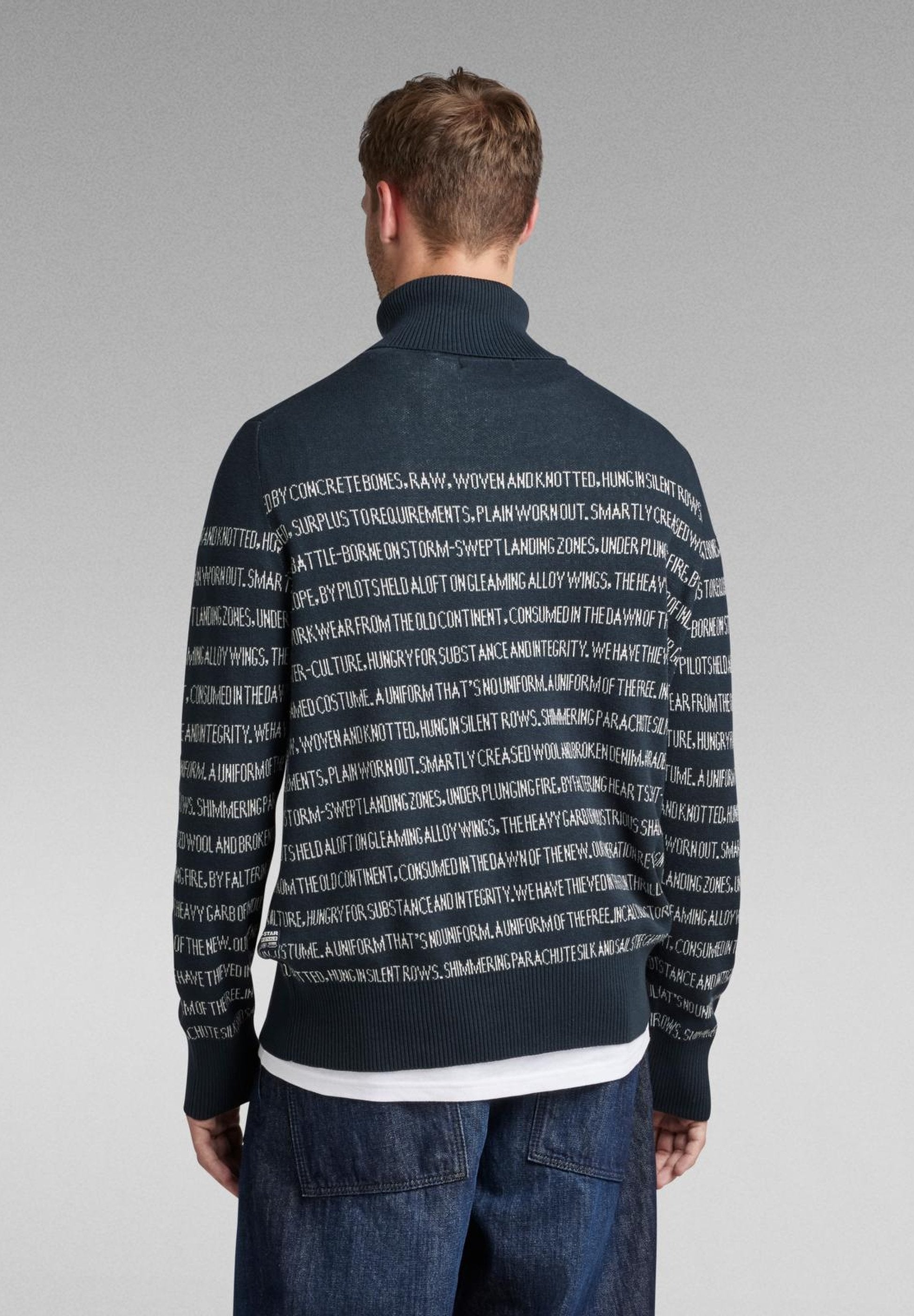 G-STAR JACQUARD STRIPE TURTLE