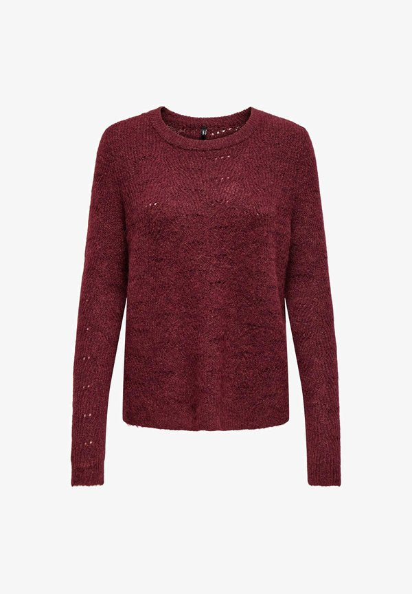 ONLY ONLLOLLI PULLOVER - Jumper - cabernet