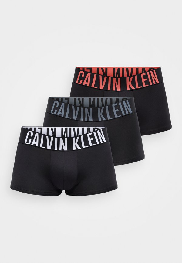 Calvin Klein Underwear LOW RISE INTENSE POWER 3 PACK - Trunks - black/white/turbulence