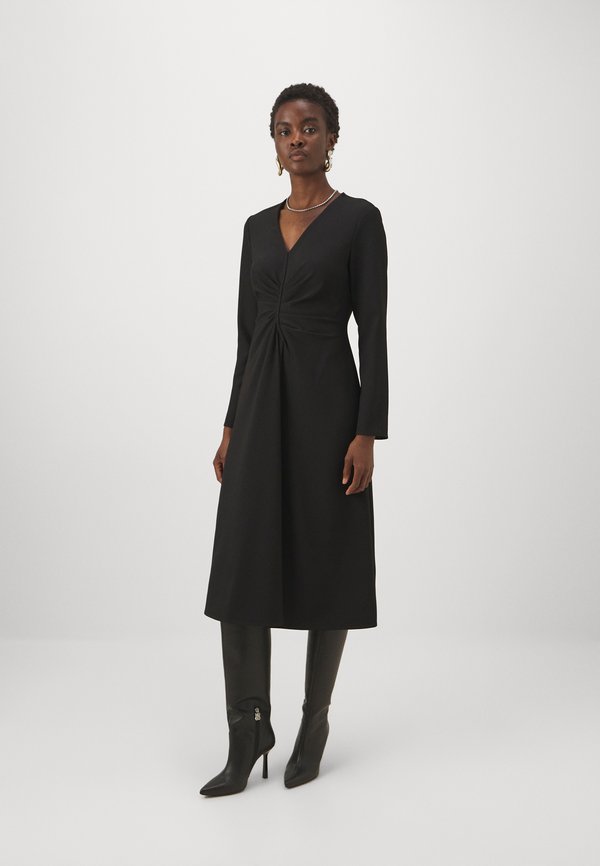 DKNY LONG SLEEVE MIDI DRESS