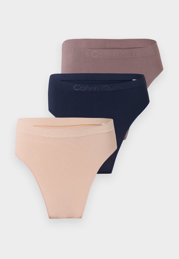 Calvin Klein Underwear BONDED FLEX SEAMLESS 3 PACK - Briefs - shoreline/cedar/sparrow