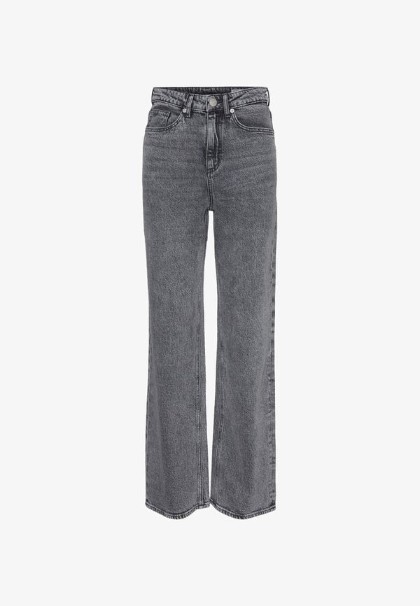 Vero Moda Curve Wide-fit VMCTESSA High rise Wide Leg Fit - Wide Leg - medium grey
