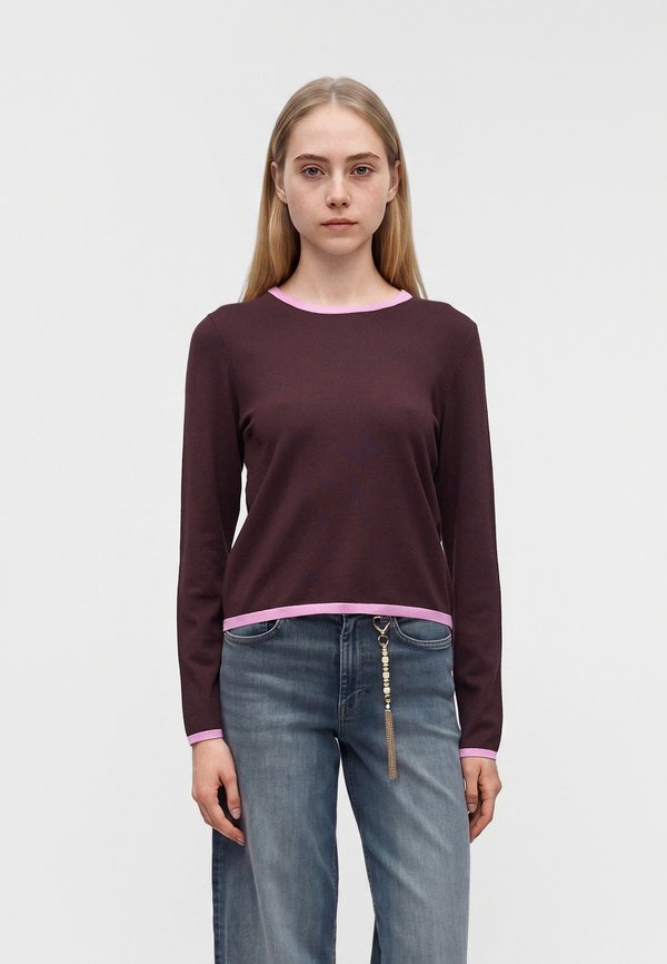 ONLY ONLCONTA DETAIL O NECK  - Jumper - brown