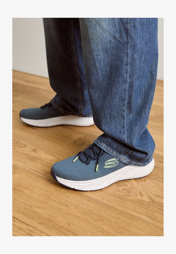 Skechers EDGERIDE - Trainers - navy/lime