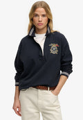 Superdry & Co CREST RUGBY - Polo shirt - eclipse navy