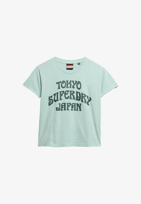Superdry & Co Print T-shirt - harbour grey