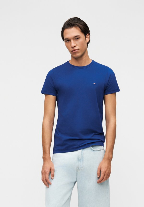 Tommy Hilfiger STRETCH SLIM FIT TEE - Basic T-shirt - pigment blue
