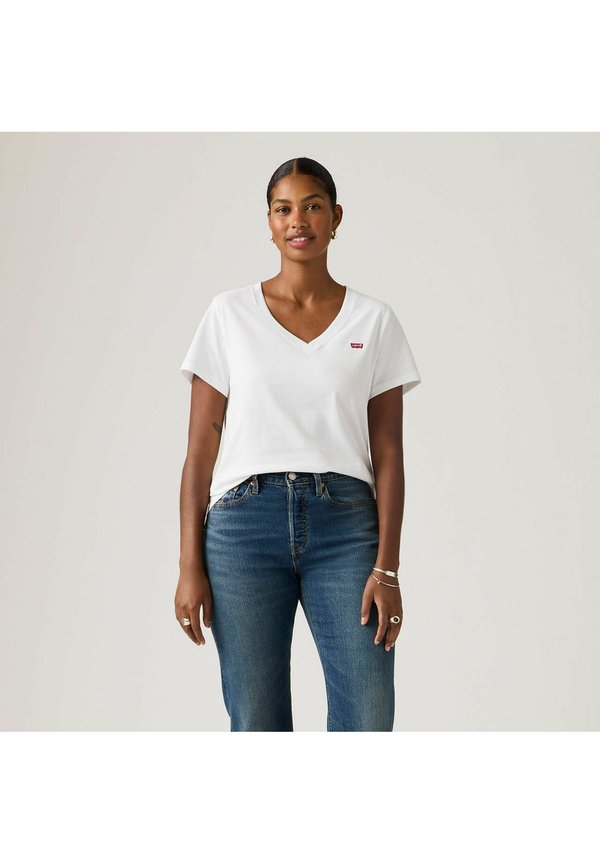Levi's® FAVORITE V-NECK HM PEACOAT - Print T-shirt - peacoat-0011