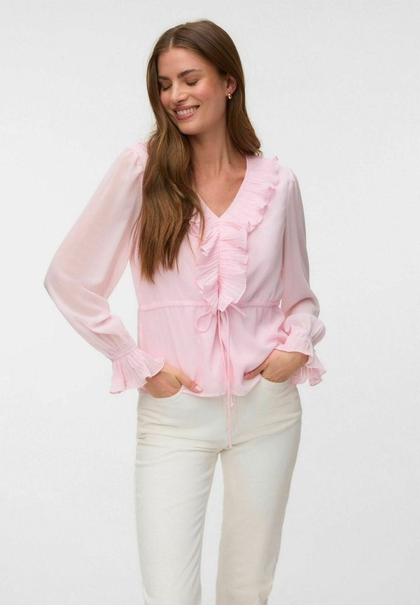 Vero Moda PLISSÉ TOP VMDORA TOP - Blouse - pink-a-boo