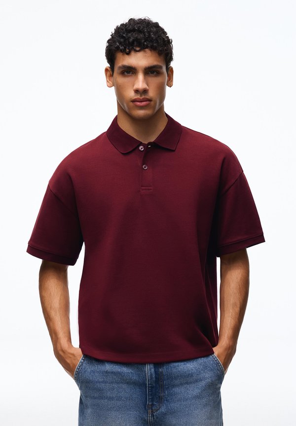 Bershka SHORT SLEEVE  - Polo shirt - bordeaux