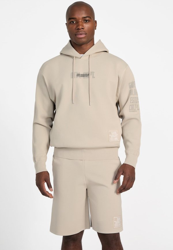 Guess HOODIE MIT LOGO - Hoodie - beige