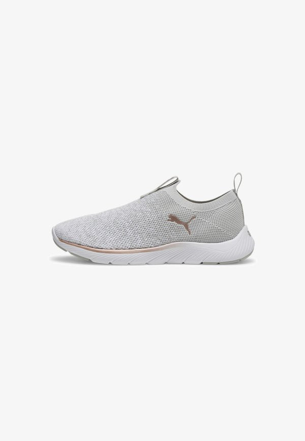 Puma SOFTRIDE REMI - Trainers - ash gray puma white rose gold
