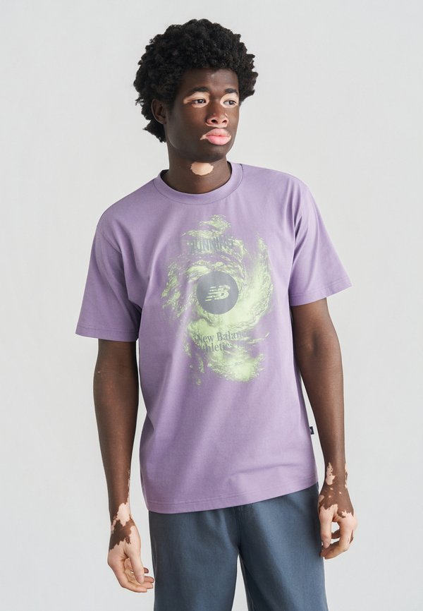 New Balance VORTEX PERFORMANCE - Print T-shirt - candied violet