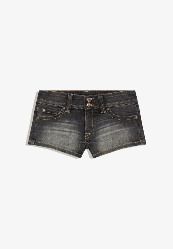 Bershka Denim shorts - black