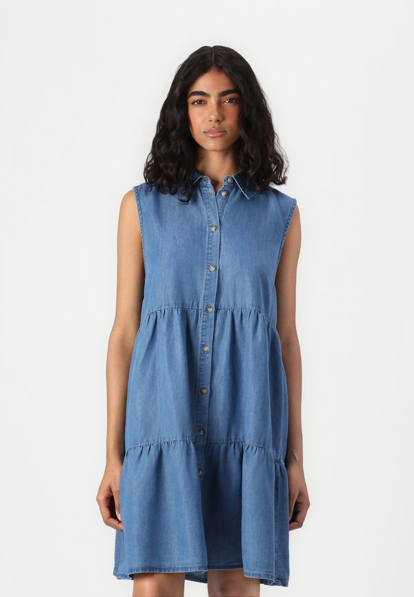 ONLY Denim ONLBEA Short - Denim dress - medium blue denim