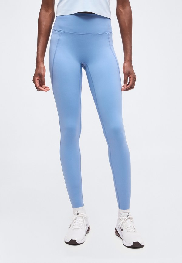 Nike Performance W NK DF UNIVERSA HR PKT TGHT - Leggings - work blue/new slate