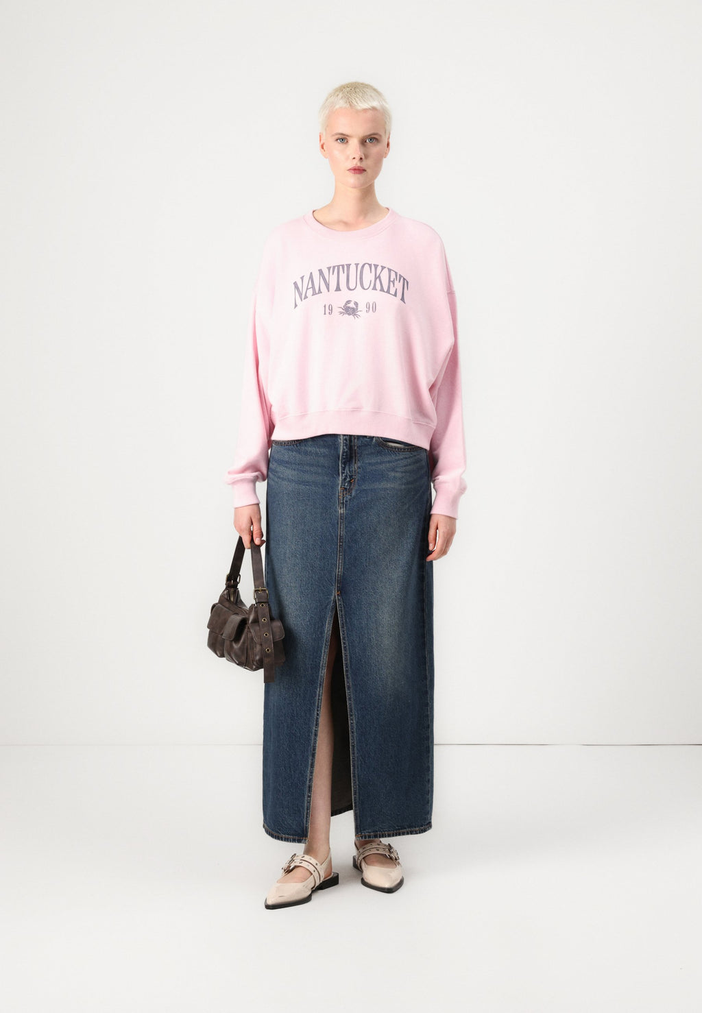 Hollister Co. NOSTALGIA PRINT TREND CREW