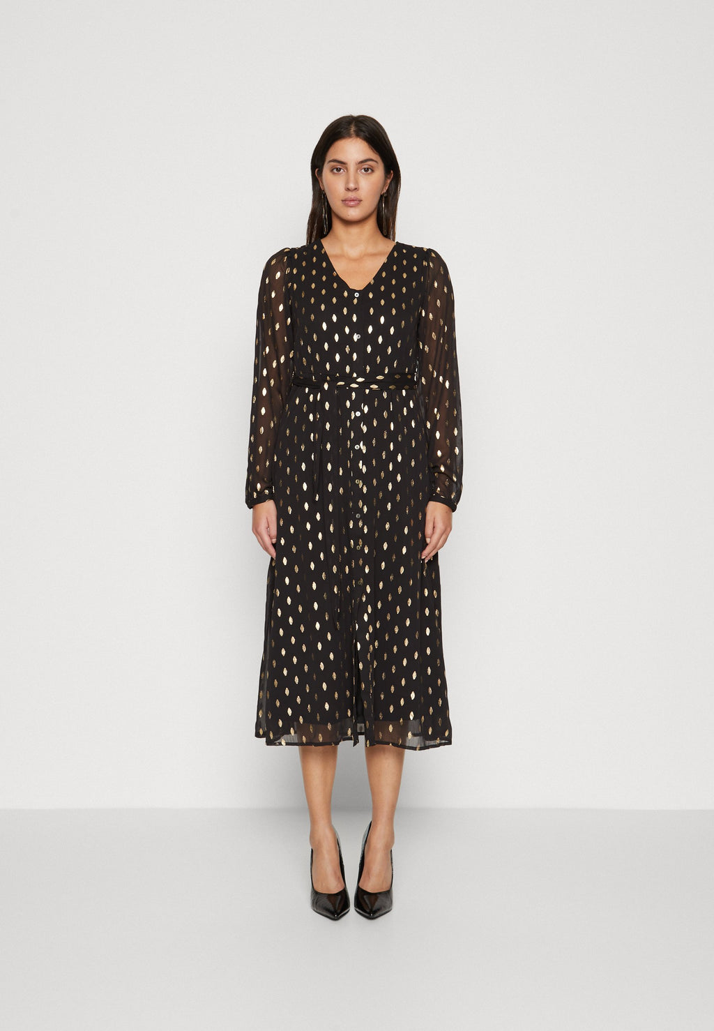 ONLANINE FOIL SHIRT DRESS Media 3