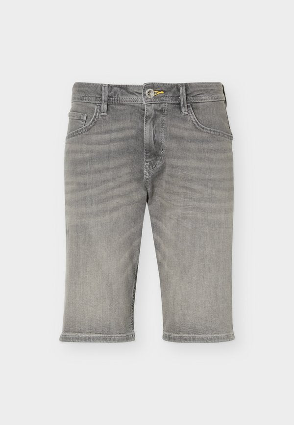 TOM TAILOR TTJOSH REGULAR SLIM FIT - Denim shorts - grey denim