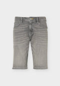 TOM TAILOR TTJOSH REGULAR SLIM FIT - Denim shorts - grey denim