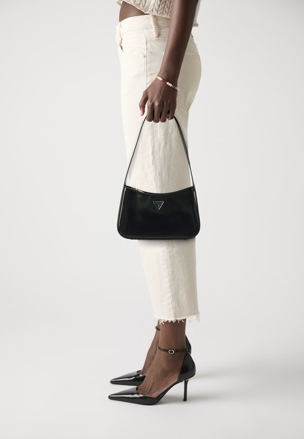 Guess ARNELA TOP ZIP SHOULDER BAG - Handbag - black