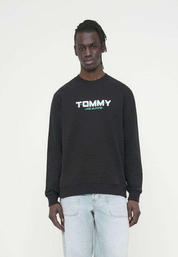 Tommy Jeans LOGO SUEDED TERRY CREW NECK SWEATSHIRT