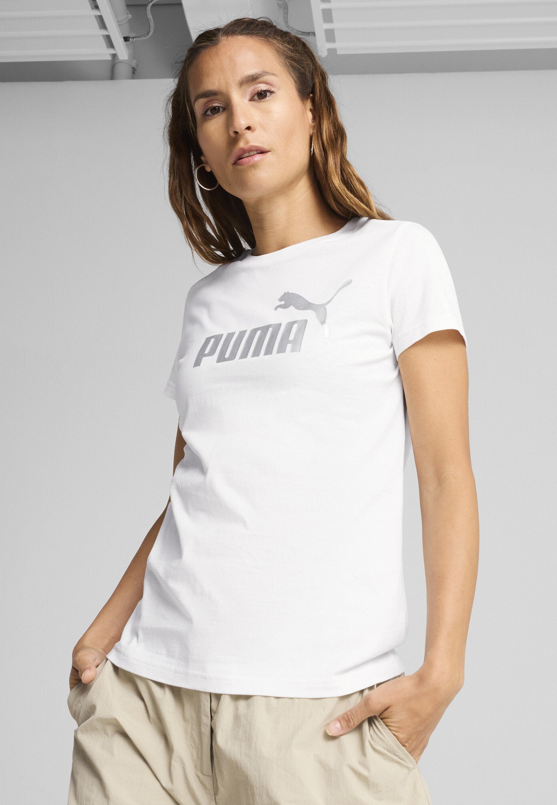 Puma ESS METALLIC NO. 1 LOGO TEE