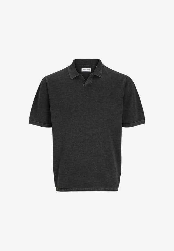 Jack & Jones Knitted Plain Knitted - Polo shirt - caviar
