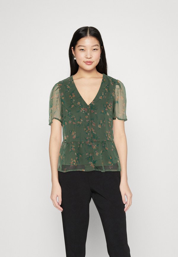 Vero Moda VMSMILLA V NECK PEPLUM - Blouse - green