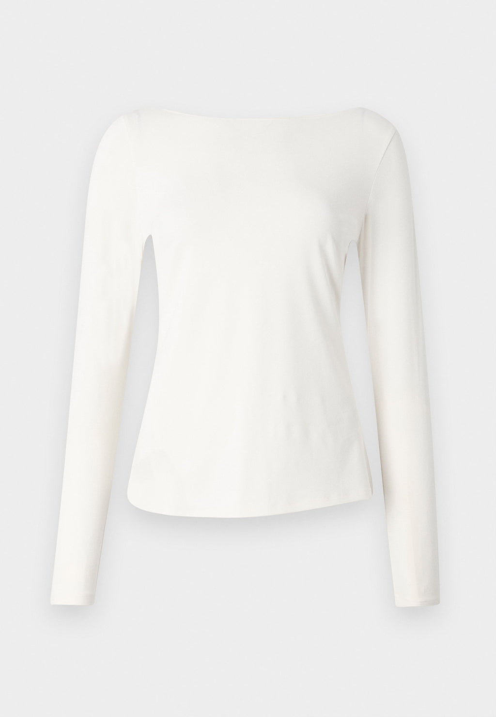 Abercrombie & Fitch Long-Sleeve Asymmetrical Hem Slash Top