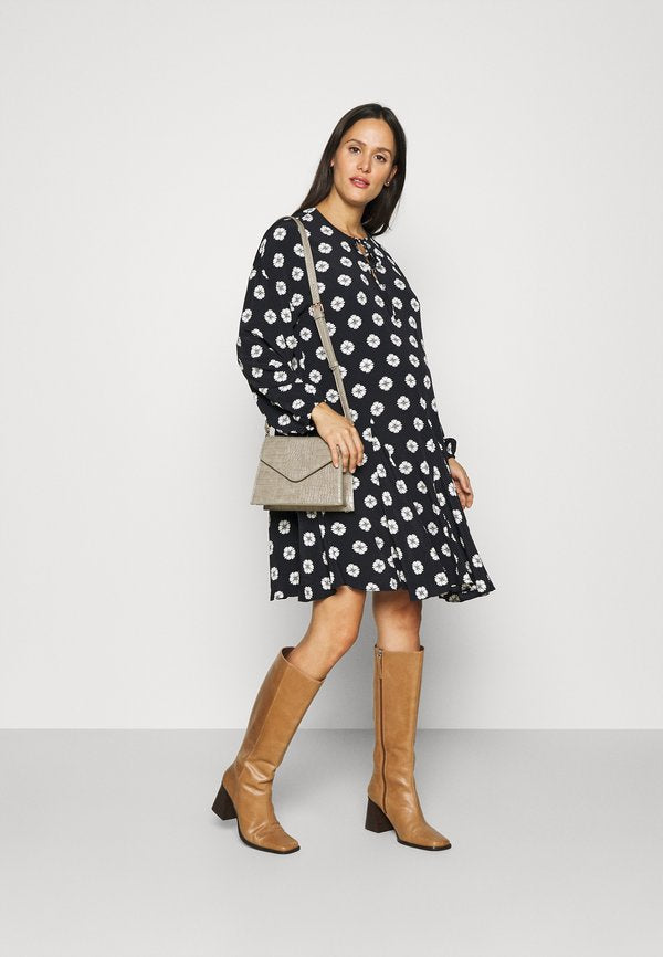 Glamorous Bloom MINI DRESS WITH PUFF LONG SLEEVES