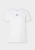 Under Armour RIVAL CORE - Sports T-shirt - white/black