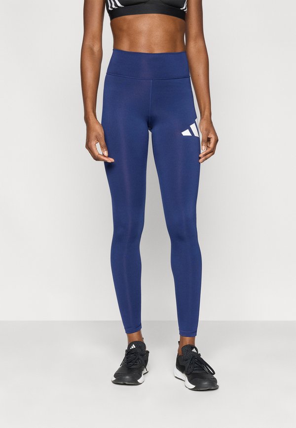 adidas Performance ADIDAS TRAIN ESSENTIALS BIG LOGO FULL LENGTH - Leggings - dark blue