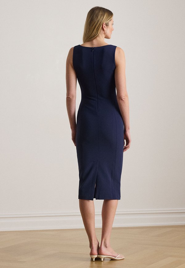 Lauren Ralph Lauren FAILLE SLEEVELESS MIDI COCKTAIL DRESS