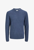 Jack & Jones JJERYDER KNIT CREW NECK NOOS - Jumper - turbulence
