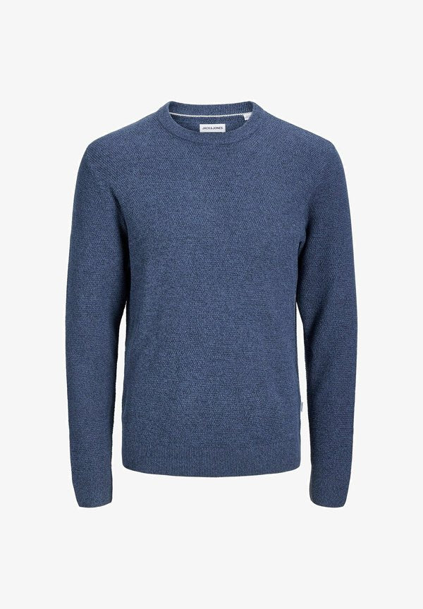 Jack & Jones JJERYDER KNIT CREW NECK NOOS - Jumper - turbulence