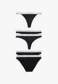 Tommy Hilfiger 5-PACK ESSENTIAL LOGO WAISTBAND MIXED UNDERWEAR - Thong - black