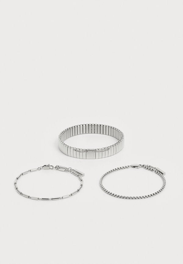 Calvin Klein STACKED 3 PACK - Bracelet - silver-coloured