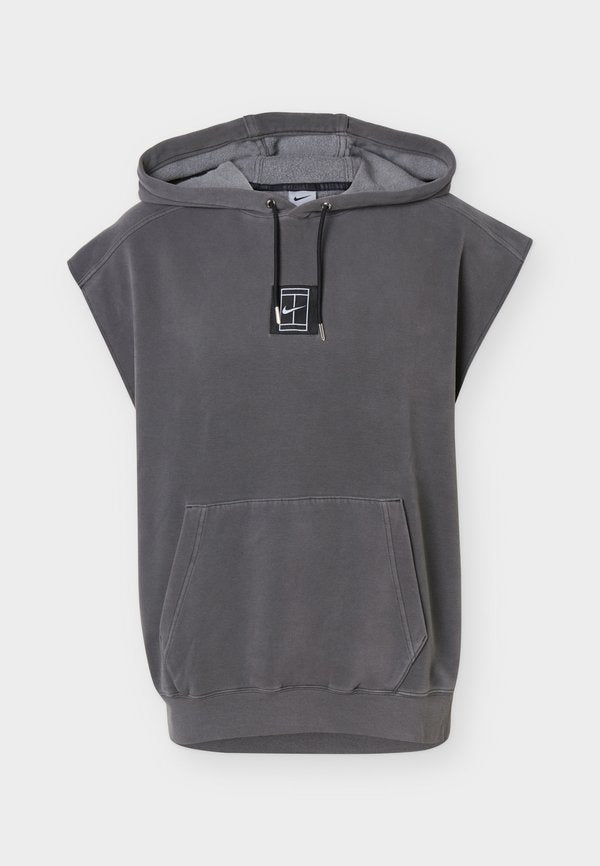 Nike Performance NIKECOURT ADVANTAGE SLAM SLEEVELESS HOODY - Hoodie - anthracite