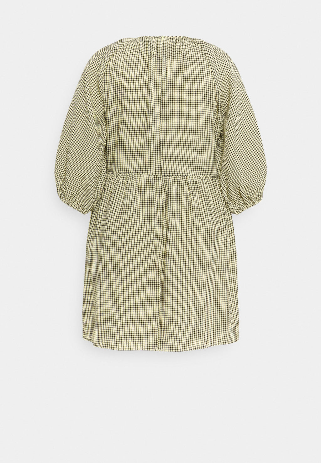 Missguided Plus CHECK PUFF SLEEVE DRESS