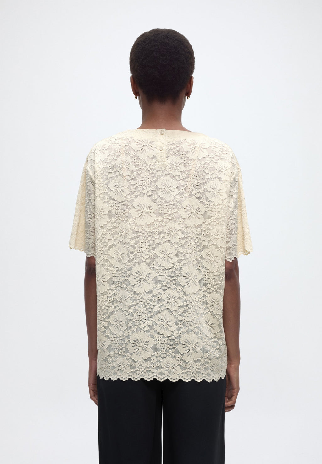 Rosemunde RWFIONA SS OVERSIZE LACE T-SHIRT