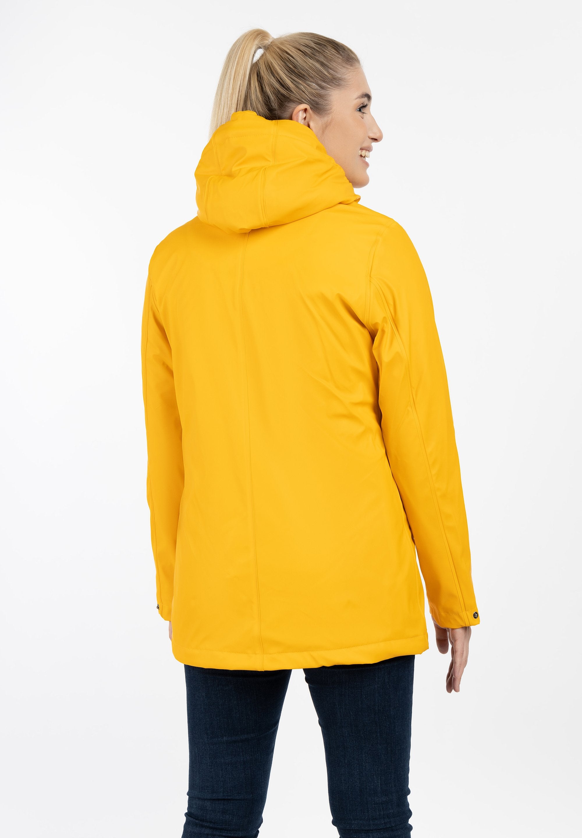 DreiMaster DREIMASTER REGENJACKE MIT WEBPELZFUTTER IN TEDDYOPTIK DRYMASTER