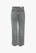Vero Moda Curve Wide fit VMCTESSA High rise Leg - Wide Leg - medium grey denim