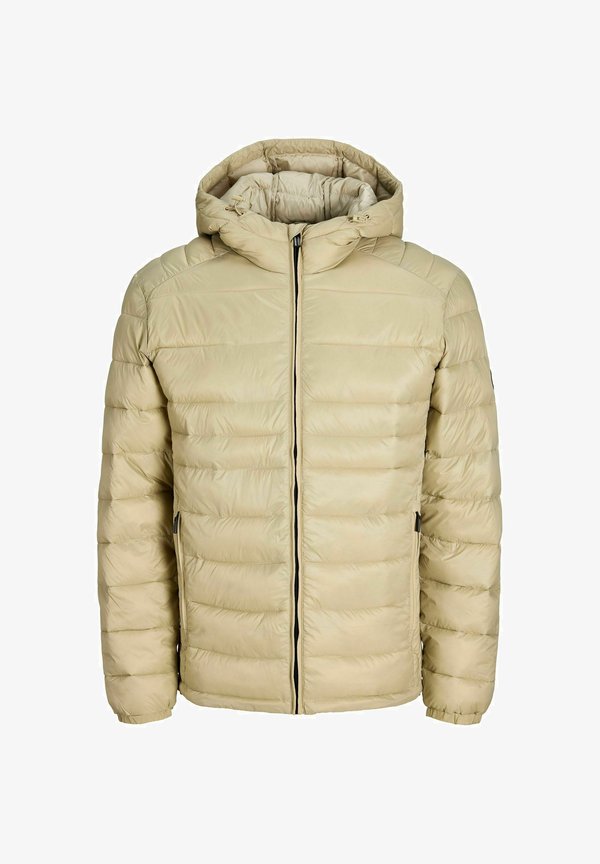 Jack & Jones JJEKINGSLEY LIGHT PUFFER HOOD NOOS - Winter jacket - fields of rye